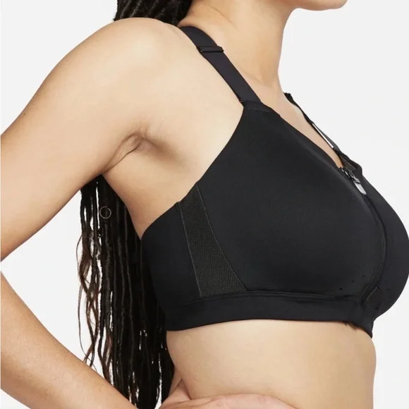 Nike Dri-FIT Alpha Womens High Support Padded Zip-Front L Sports Bra C-E Cup EUC - Picture 9 of 16